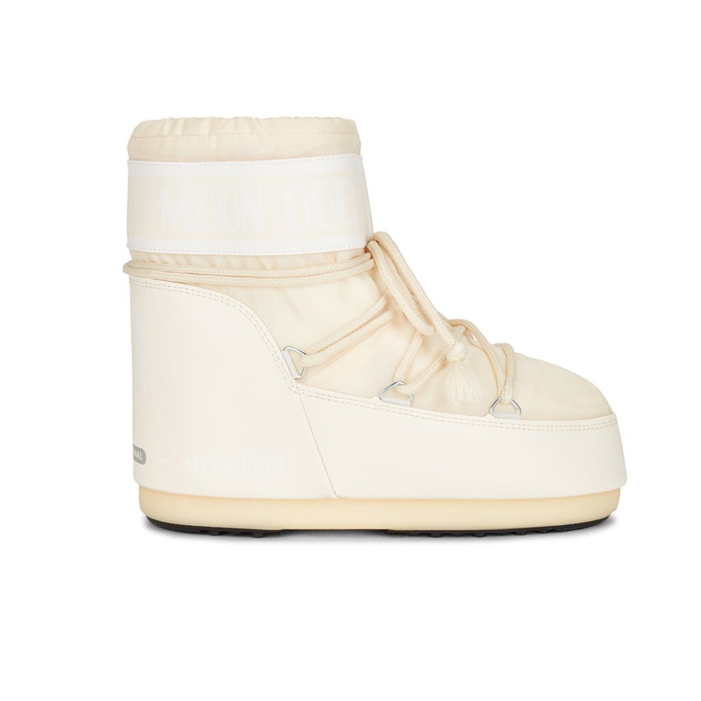 Moon Boot Low Icon Snow Boot Cream Moon Boots Short NIB 7